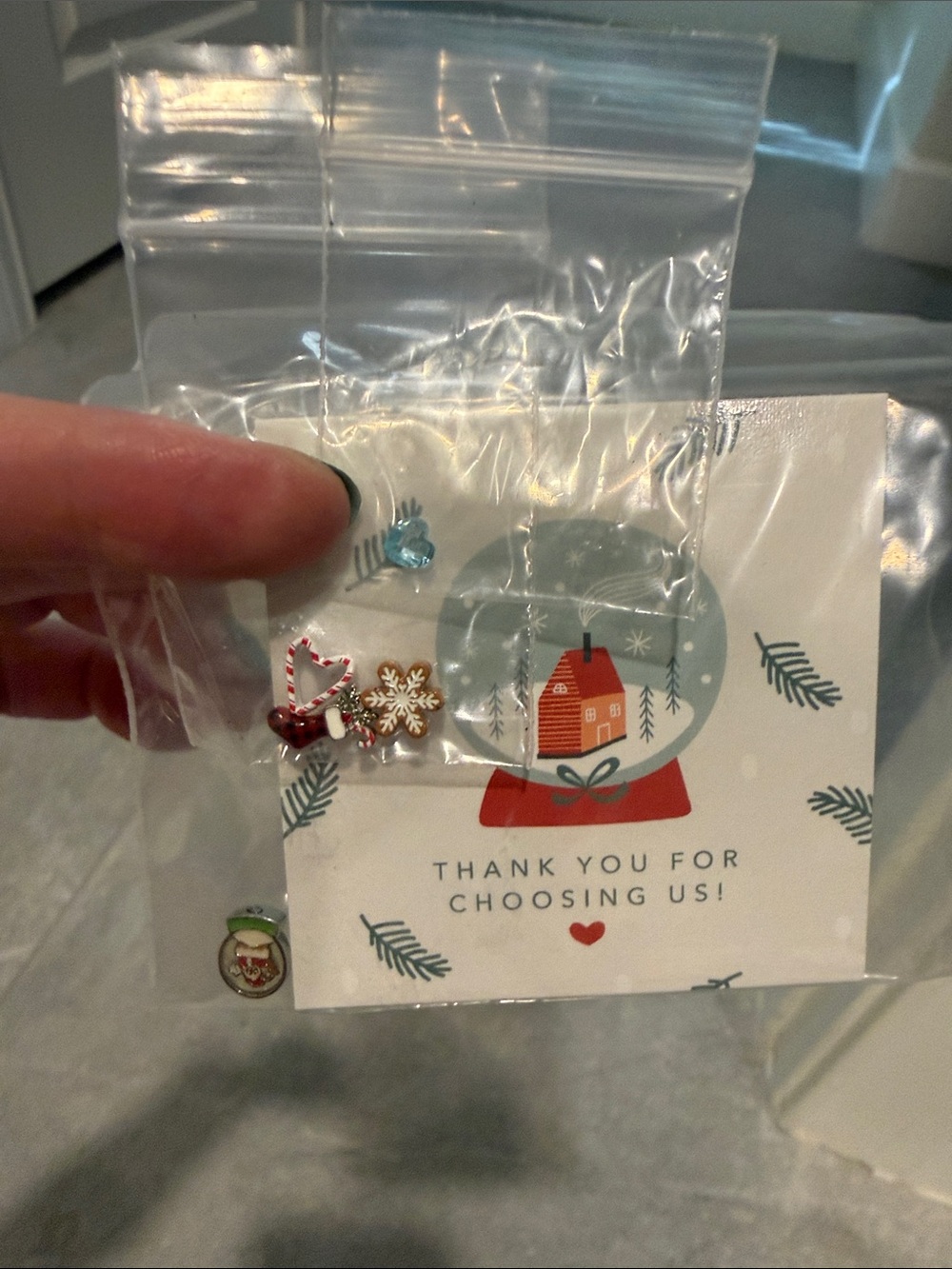 Origami Owl Holiday Charms Set - Red, White, Brown, Blue, Green